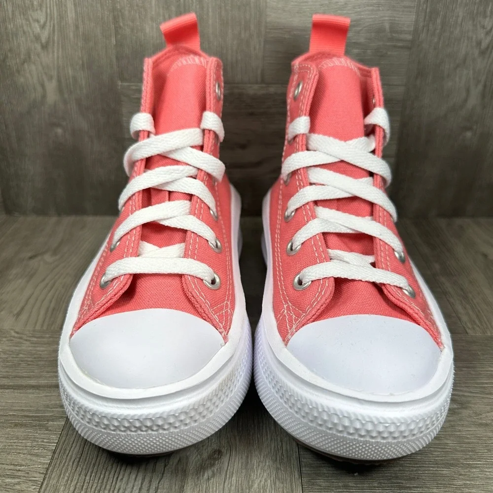 Converse Chuck Taylor All Star Move Hi Kids 11 Pink Platform Canvas High Top NEW